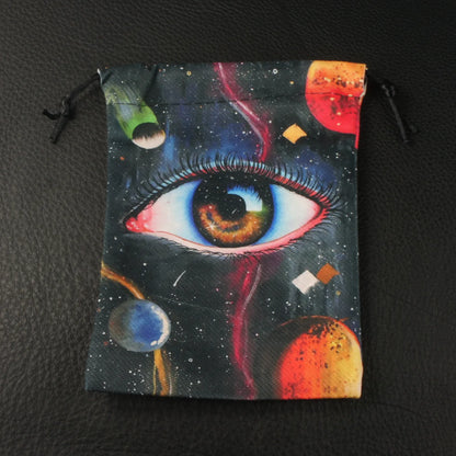 Allseeing Being Celestial Drawstring Dice Bag