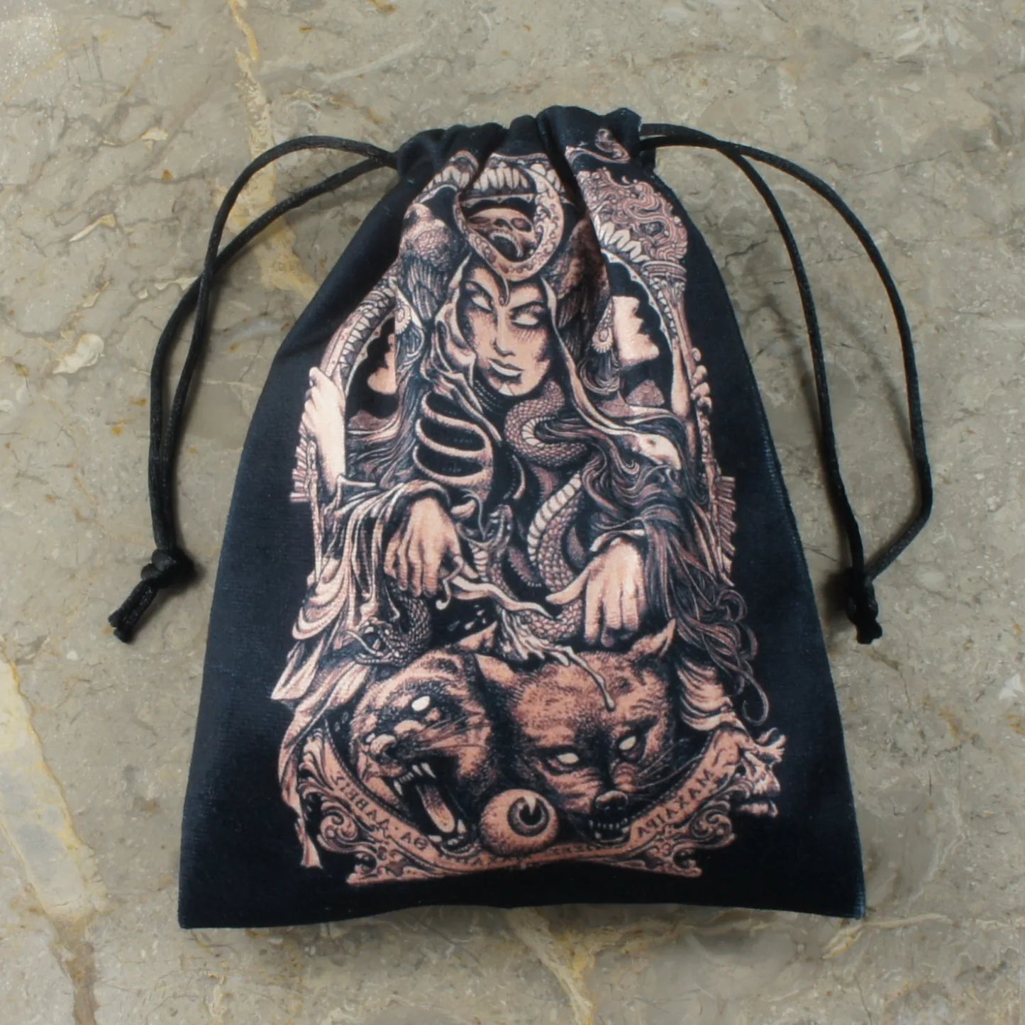 Dungeon Delver's Fantasy Drawstring Dice Bag