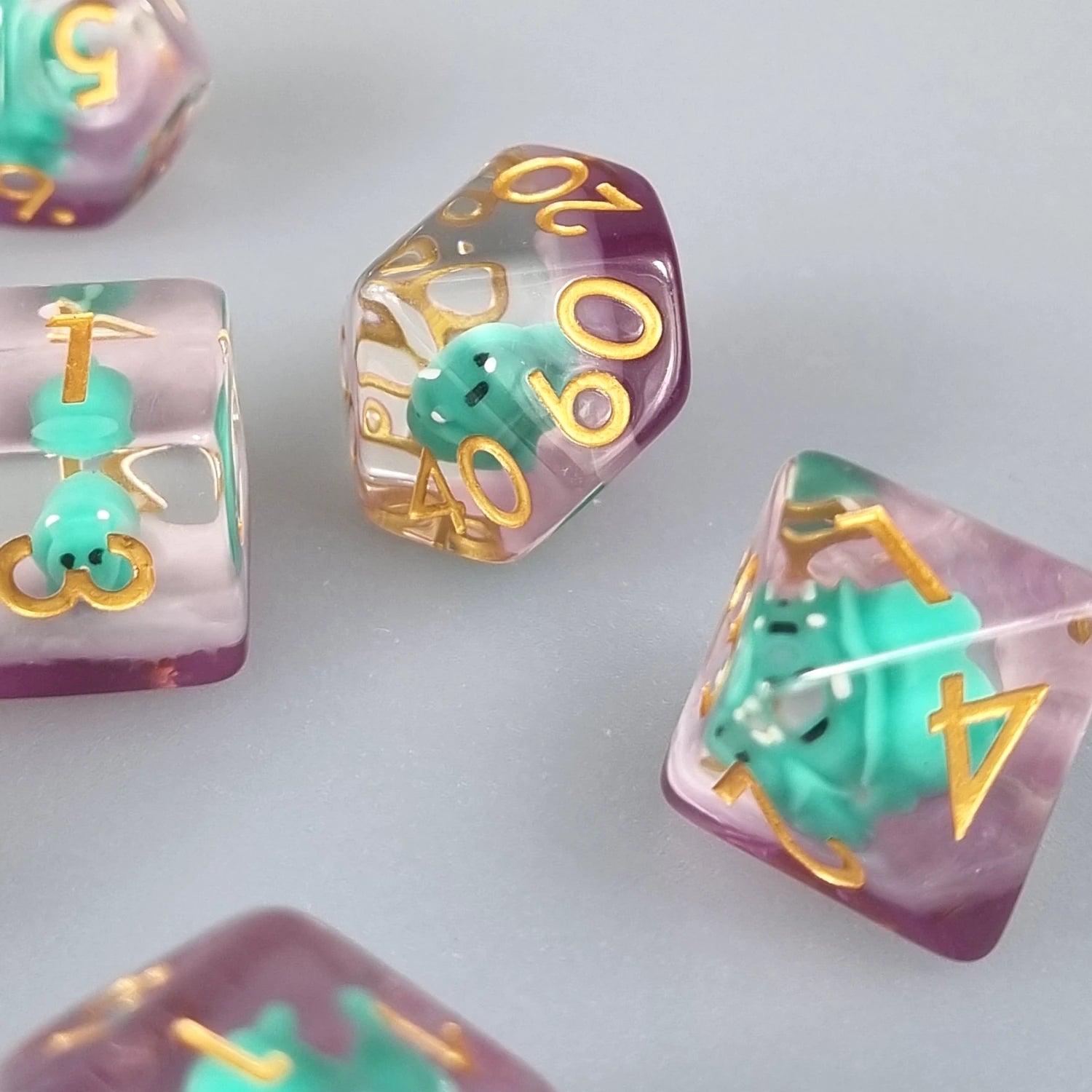 Triceratops Dinosaur Polyhedral Dice Set