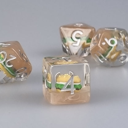 Burger Polyhedral Dice Set