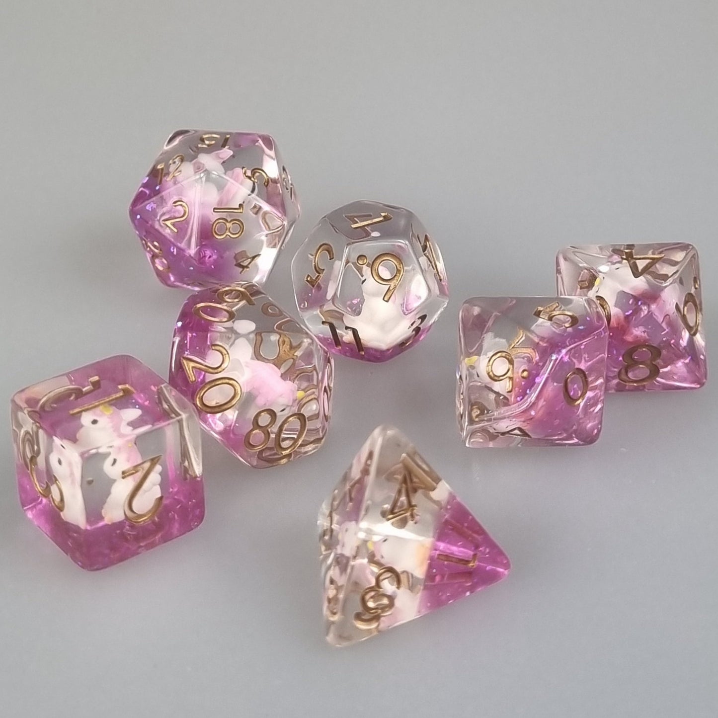 Unicorn Polyhedral Dice Set